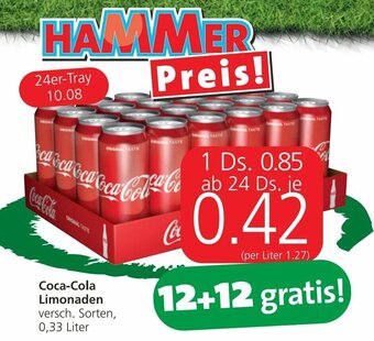 Spar Coca-Cola Limonaden 0,33 Liter Angebot