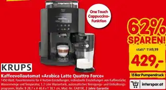 Kaffeevollautomat Arabica Latte Quattro Force