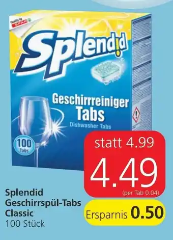 Spar Splendid Geschirrspül-Tabs Classic Angebot