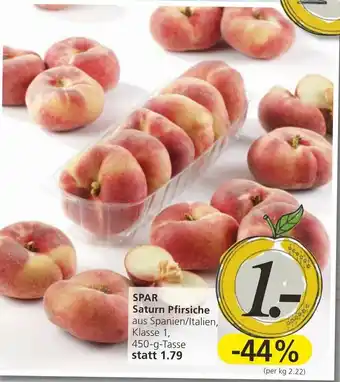Spar Spar Saturn Pfirsiche 450g Angebot