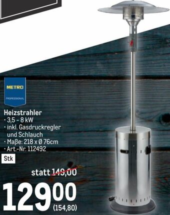 Metro Heizstrahler Angebot