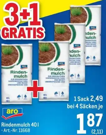 Metro Rindenmulch 40L Angebot