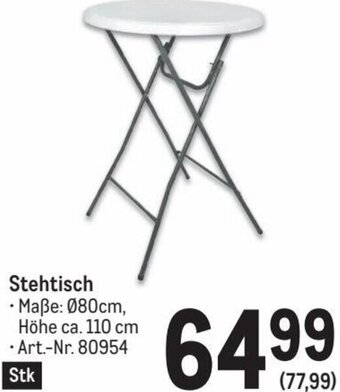 Metro Stehtisch Angebot