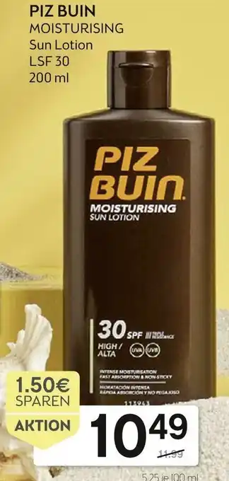 Bipa Piz Buin Moisturising Sun Lotion 200ml Angebot
