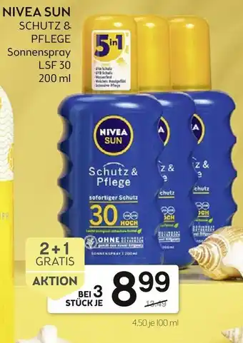 Bipa Nivea Sun Schutz & Pflege Sonnenspray 100ml Angebot
