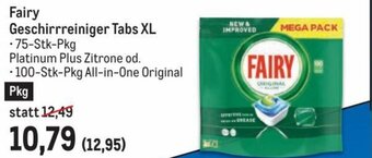 Metro Fairy Geschirrreiniger Tabs XL Angebot