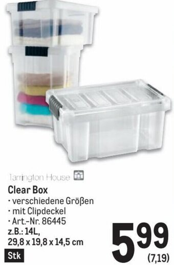 Metro Clear Box Angebot