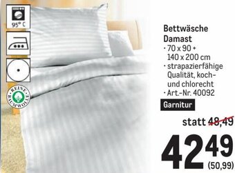 Metro Bettwäsche Damast Angebot