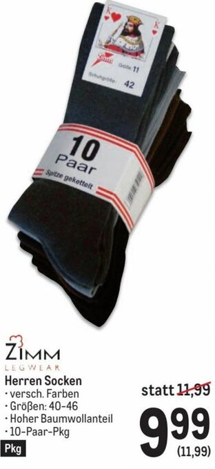 Metro Herren Socken Angebot
