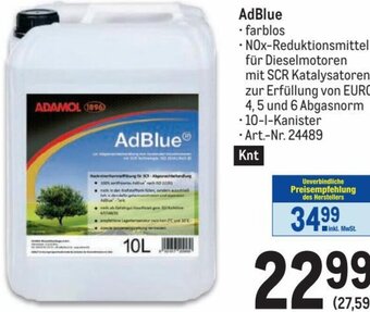 Metro AdBlue Angebot