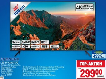 Metro LED TV 43AU7170 Angebot