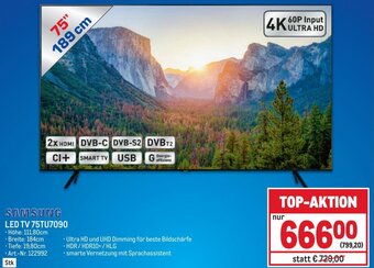 Metro LED TV 75TU7090 Angebot