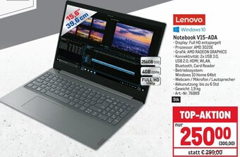 Metro Notebook V15-ADA Angebot
