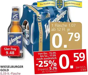 SPAR Gourmet Wieselburger Gold 0.33lt. Angebot