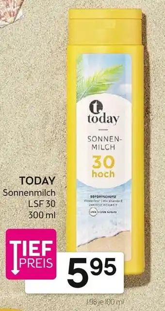 Bipa Today Sonnenmilch LSF 30 300ml Angebot