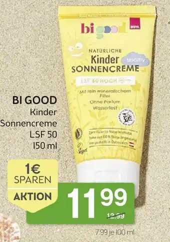 Bipa Bi Good Kinder Sonnencreme LSF 50 150ml Angebot