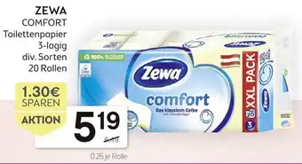 Bipa Zewa Comfort Toilettenpapier Angebot