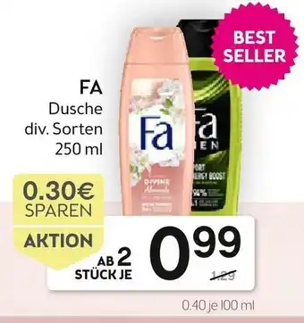 Bipa FA Dusche Sorten 250ml Angebot
