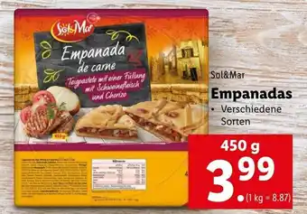 Lidl Sol & Mar Empanadas 450g Angebot