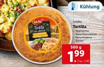 Lidl Sol & Mar Tortilla 500g Angebot