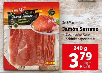 Lidl Jamón Serrano 240g Angebot
