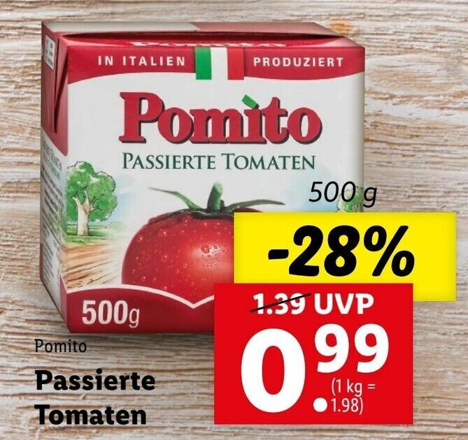 Passierte Tomaten 500g Angebot bei Lidl