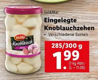Lidl Eingelegte Knoblauchzehen 285/300g Angebot