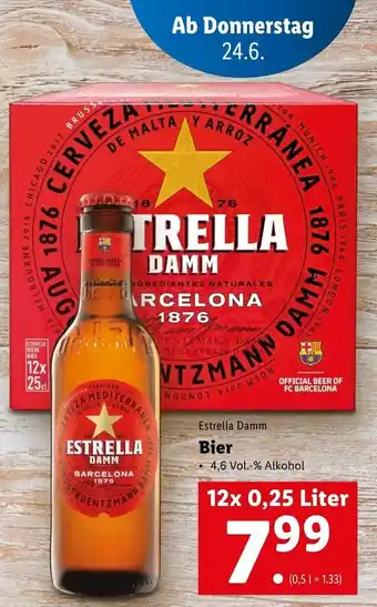 Lidl Strella Damm Bier 12x 0,25 Liter Angebot
