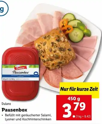 Lidl Dulano Pausenbox 450g Angebot