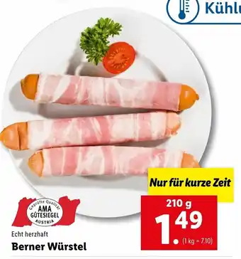 Lidl Berner Würstel 210g Angebot