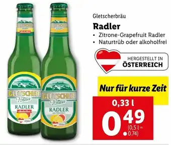 Lidl Gletscherbräu Radler 0,33l Angebot