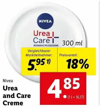 Lidl Nivea Urea And Care Creme 300ml Angebot