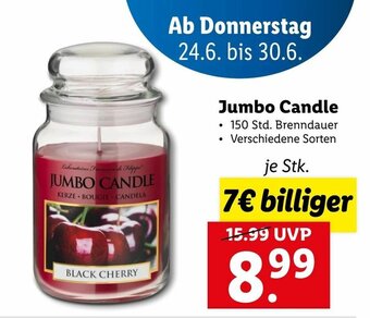 Lidl Jumbo Candle Angebot