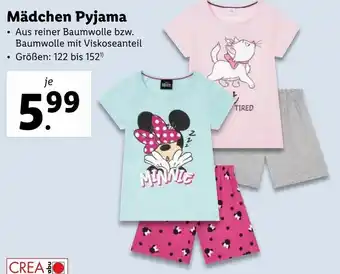 Lidl Mädchen Pyjama Angebot