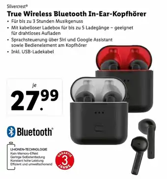 Lidl True Wirless Bluetooth In-Ear-Kopfhörer Angebot