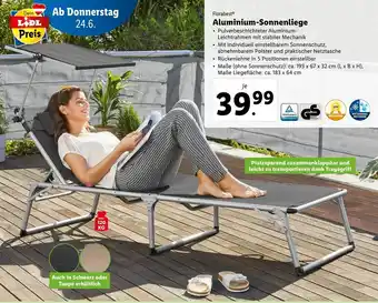 Lidl Aluminium-Sonneliege Angebot