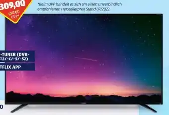Hofer 4k ultra hd smart-tv cj2e Angebot