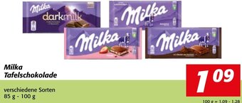 Strasser Markt Milka Tafelschokolade 85 g-100 g Angebot