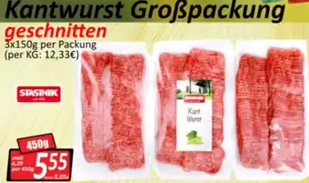 Wurstico Kantwurst Großpackung 3x150g Angebot