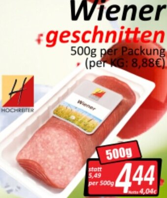 Wurstico Wiener 500g Angebot