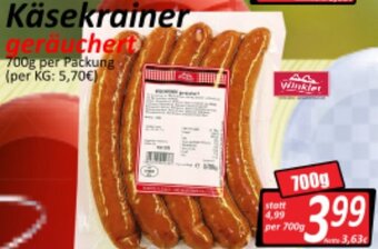 Wurstico Käsekrainer 700g Angebot