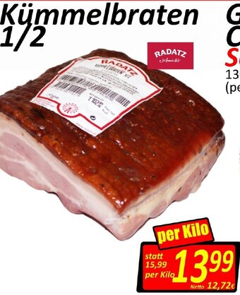 Wurstico Kümmelbraten 1/2 per kilo Angebot