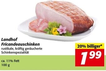 Nah&Frisch Landhof Fricandeauschinken 100 g Angebot