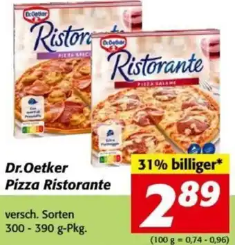 Nah&Frisch Dr. Oetker Pizza Ristorante 300-390 g Angebot