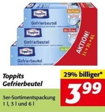 Nah&Frisch Toppits Gefrierbeutel Angebot