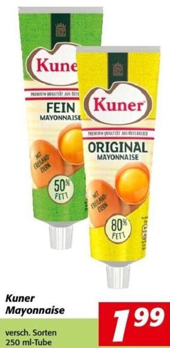 Nah&Frisch Kuner Mayonnaise 250ml Angebot