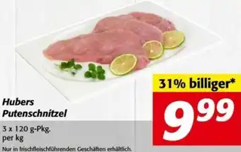 Nah&Frisch Hubers Putenschnitzel 3x120g Angebot