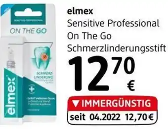 dm Elmex Sensitive Professional on the Go Schmerzlinderungsstift Angebot