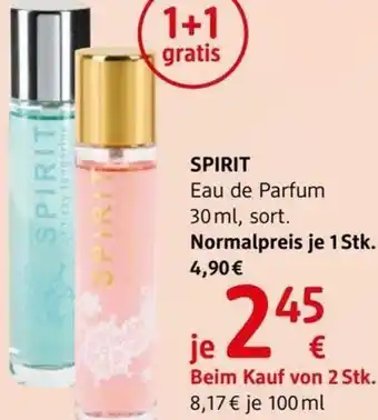 dm Spirit Eau de Parfum 30 ml Angebot