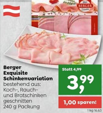 ADEG Berger Exquisite Schinkenvariation 240 g Angebot
